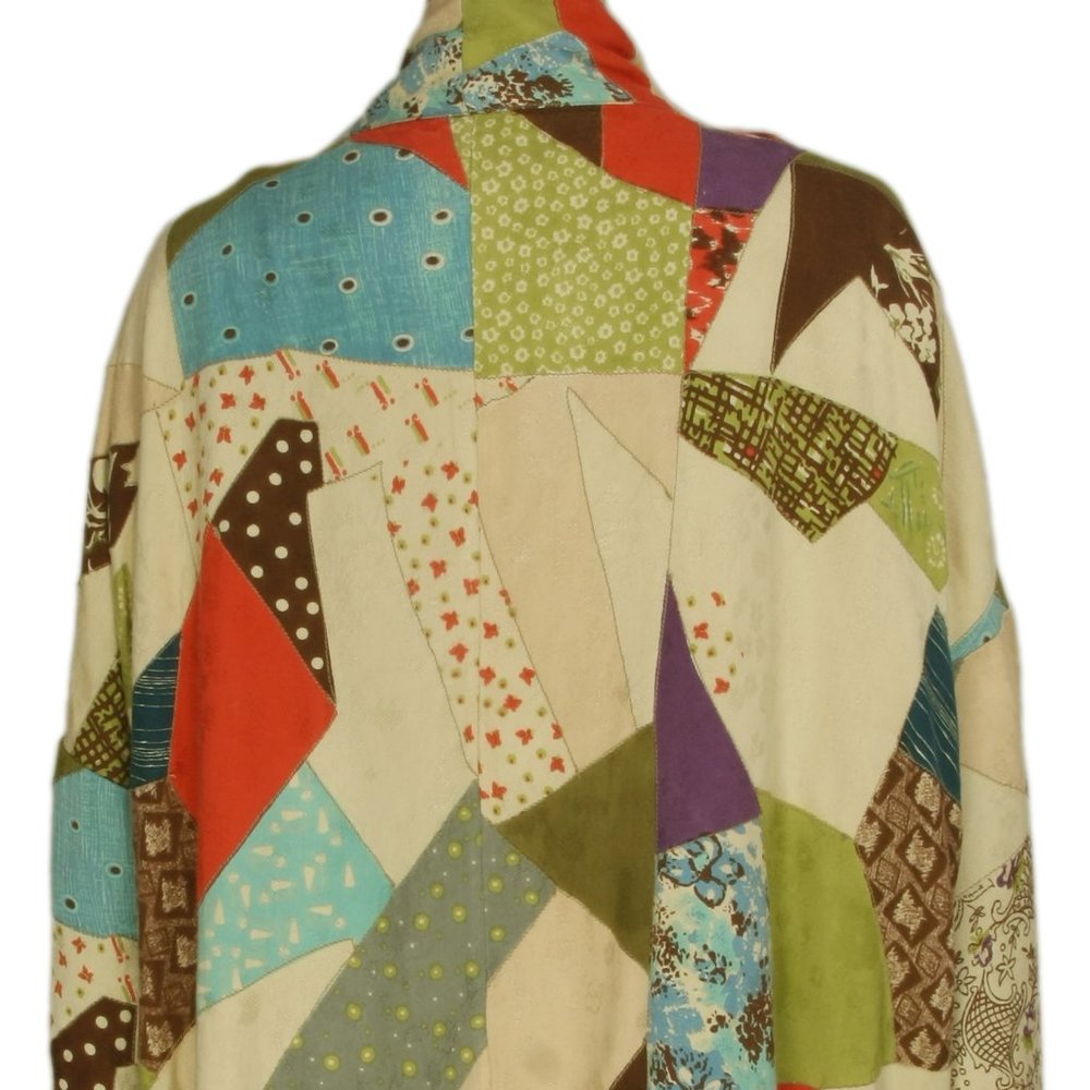 Uo Kimchi Blue Oversized Patchwork Jacket Tunic M… - image 8